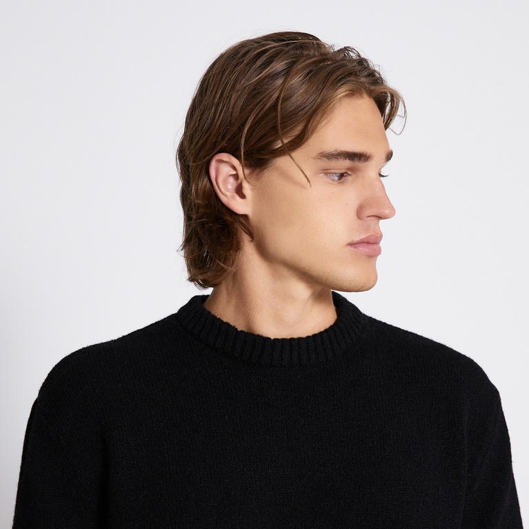 Knit sweater "River" Black